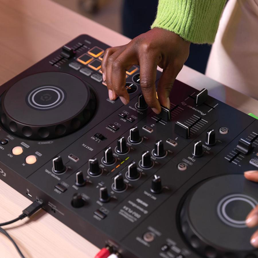 Pioneer DJコントローラー DDJ-FLX4 + ヘッドホン ATH-S100 + PC