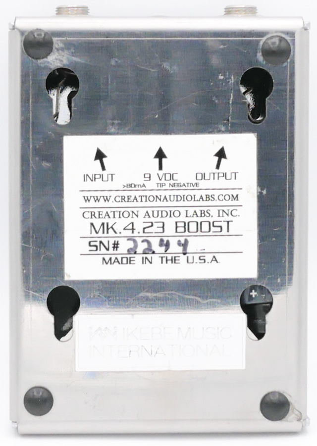 MK.4.23 Clean Boost Standard Brushed Steel Finish: エフェクター