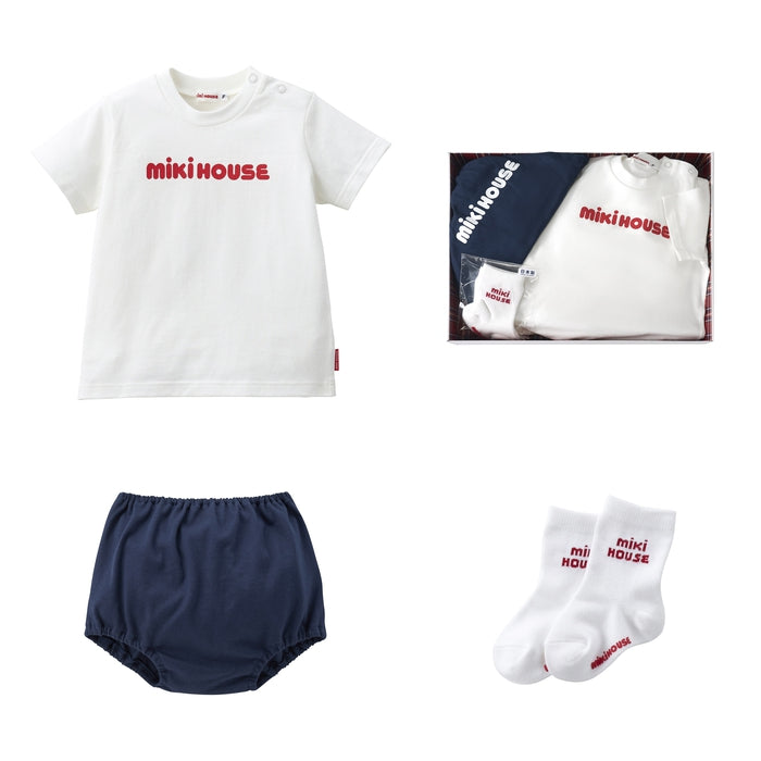 Short sleeve T-shirt set [with box] – ミキハウスオフィシャルサイト