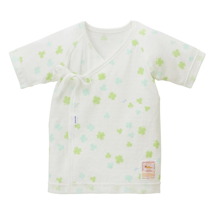 クローバー柄海島綿ニットガーゼ短肌着 – ミキハウスオフィシャルサイト