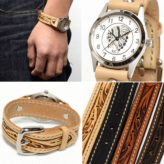 ケーシーズ（KC's）クラフト・レザーウォッチブレス/KPR534