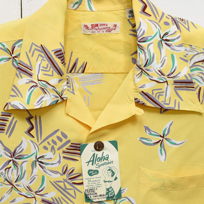 SUNSURF(サンサーフ)レーヨン半袖アロハ『FAMILIAR FLOWER/ファミリア