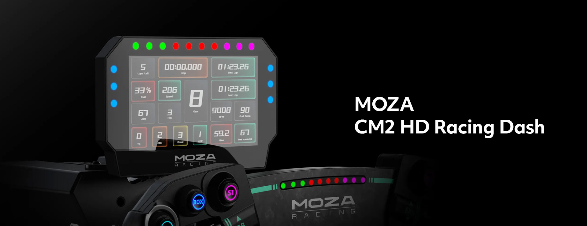 MOZA CM2 HD Racing Dash RS072 – Sim-Shop MOS