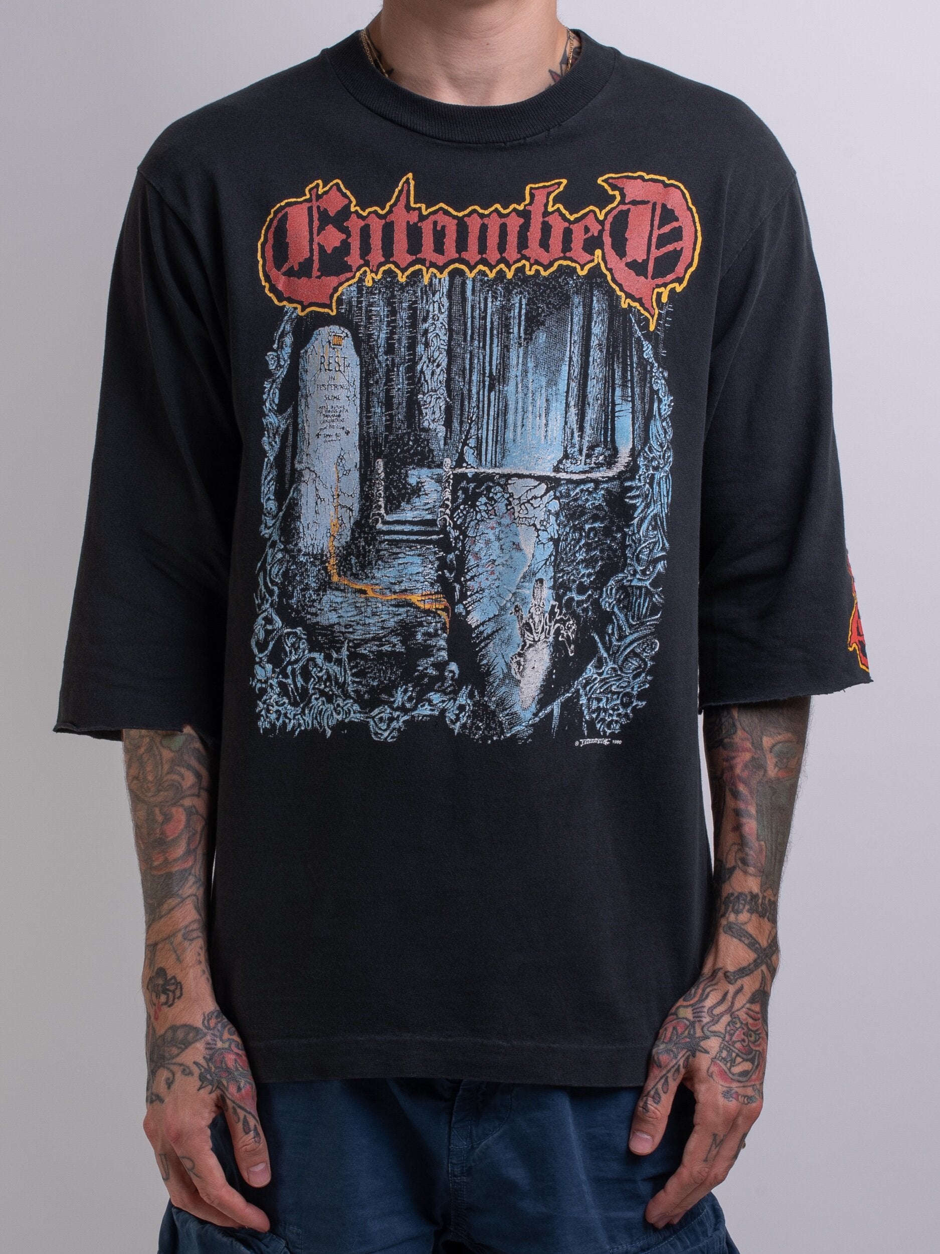 Vintage 1991 Entombed Left Hand Path Tour Longsleeve – Mills