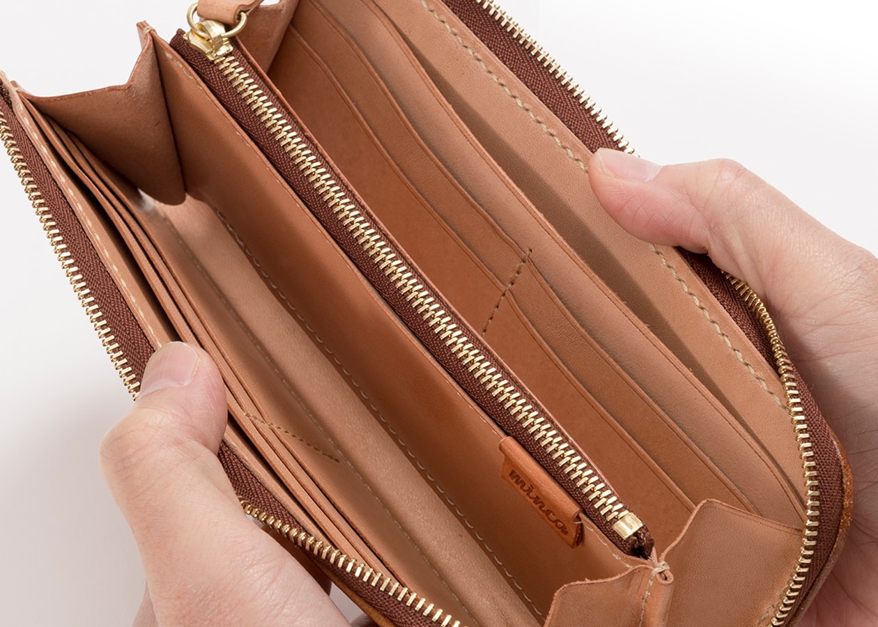 長財布/Lzip wallet 01（栃木レザー） | WALLET | ITEM | minca - 毎日
