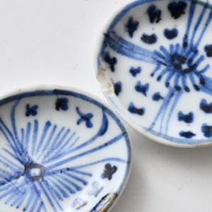 中国 徳化 青花楕円豆皿（二枚組） ｜ みんげい おくむら （日本と世界