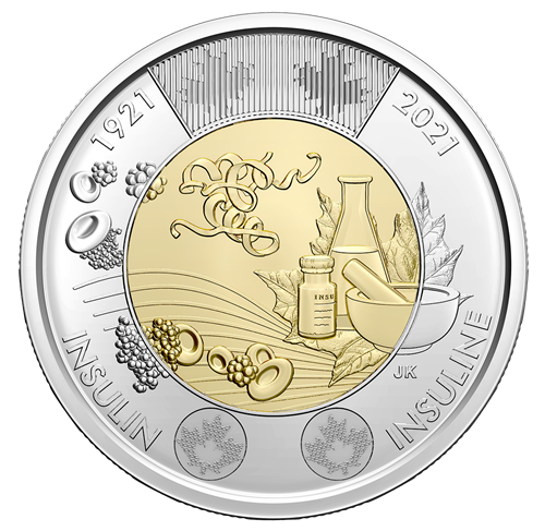 Uncoloured $2 Discovery of Insulin Special Wrap Roll | The Royal