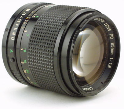 Canon FD 85mm Short Telephoto lenses