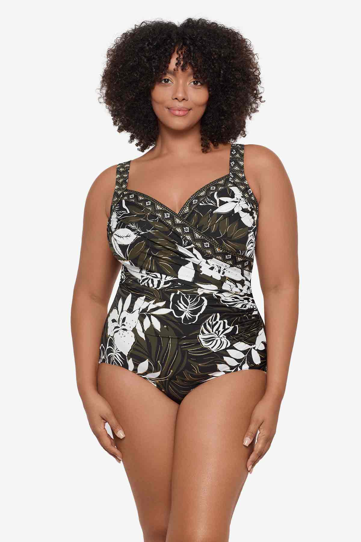 Miraclesuit Plus Size Elle Dorado Sanibel One Piece Swimsuit