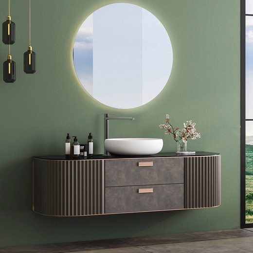 タンゴトール混合水栓 ブラッシュドシルバー(TA05799)｜洗面所・水回り