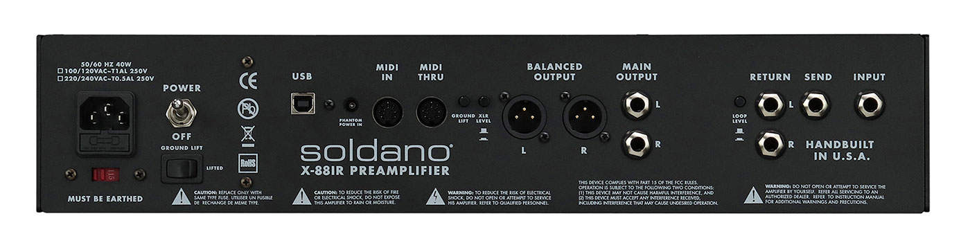 soldanoがラックマウント真空管プリアンプ「X88-IR」と、フラッグ