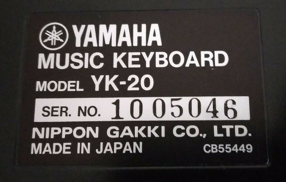 Yamaha YK-20 - MSX Wiki
