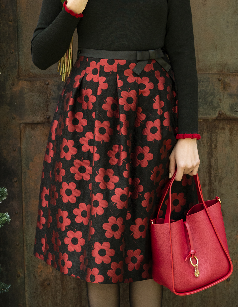 シャンブレージャガードローズワンピース | msgracy