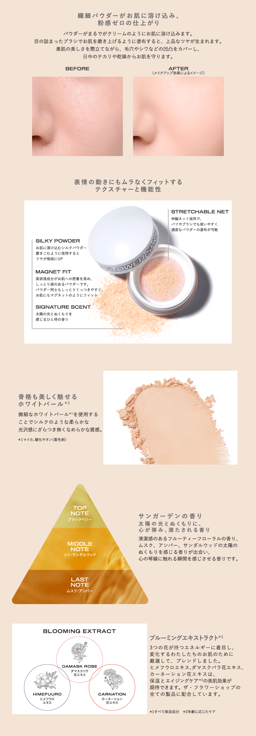 ザ・フラワーショップ ルースパウダー | msh公式サイト