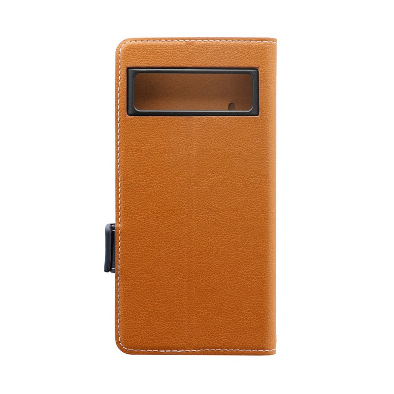 Google Pixel 7 軽量PUレザーフラップケース「Twoal」 キャメル