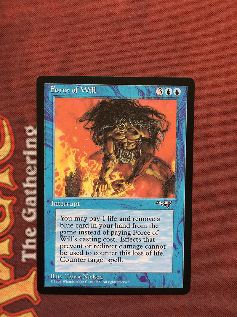 Force of Will Alliances magic the gathering proxy mtg cards Top