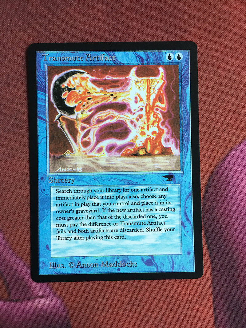 Transmute Artifact AQ (Antiquities) ATQ magic the gathering proxy