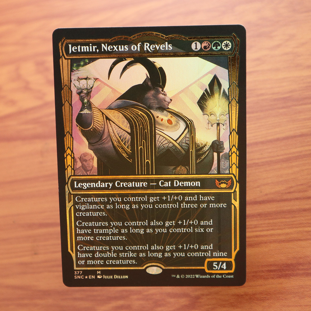 Jetmir, Nexus of Revels SNC #377 raised foil special foil magic