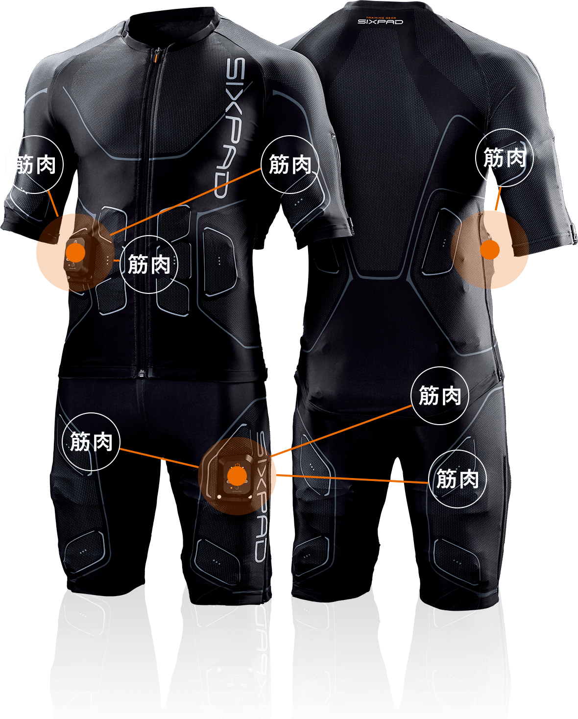 ☆超美品☆ SIXPAD EMS トレーニングウェア ブラック SIXPAD EMS腹筋