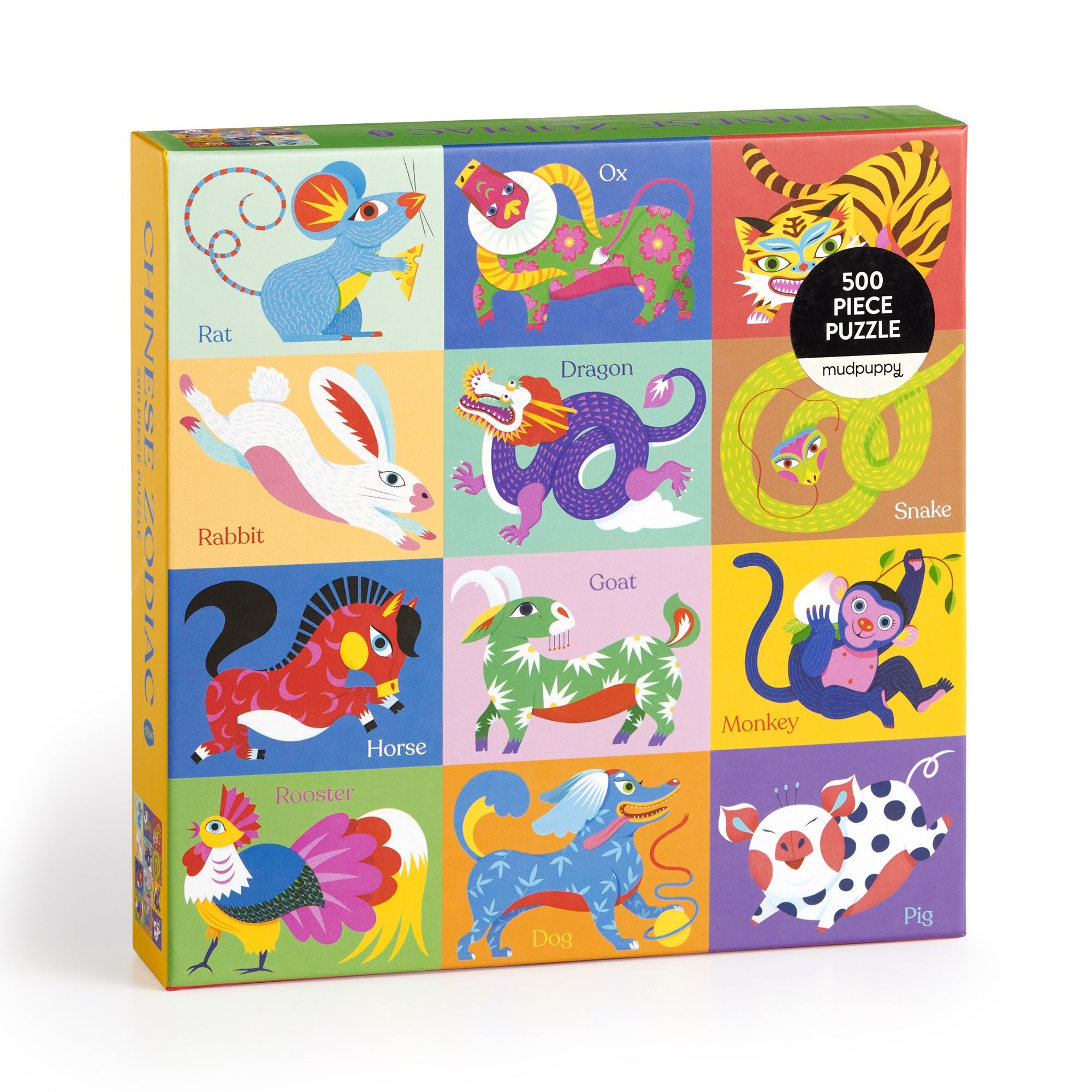 Chinese Zodiac 500 Piece Family Puzzle – Mudpuppy