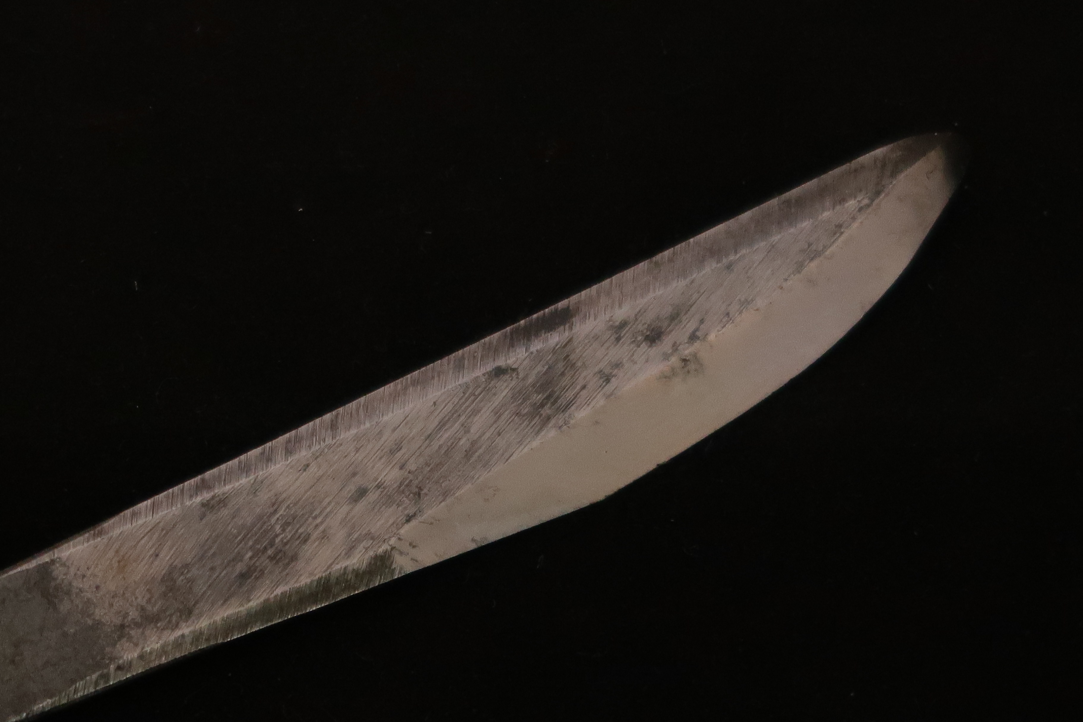 昌国 盆栽用 彫刻刀G曲り切出型(右)Vintage Japanes Masakuni Bonsai