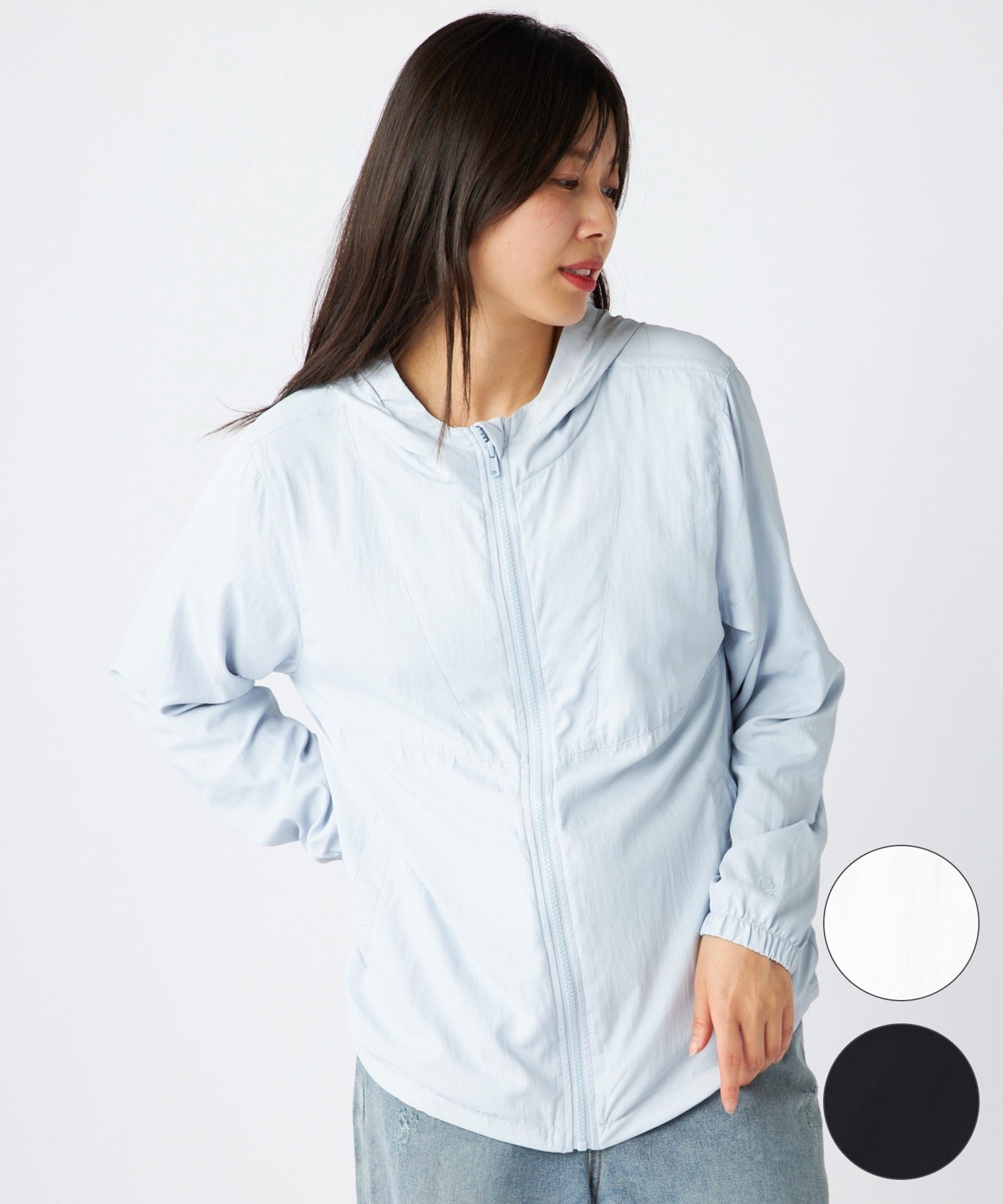 OP オーシャンパシフィック 水着 ラッシュガード ジップアップ