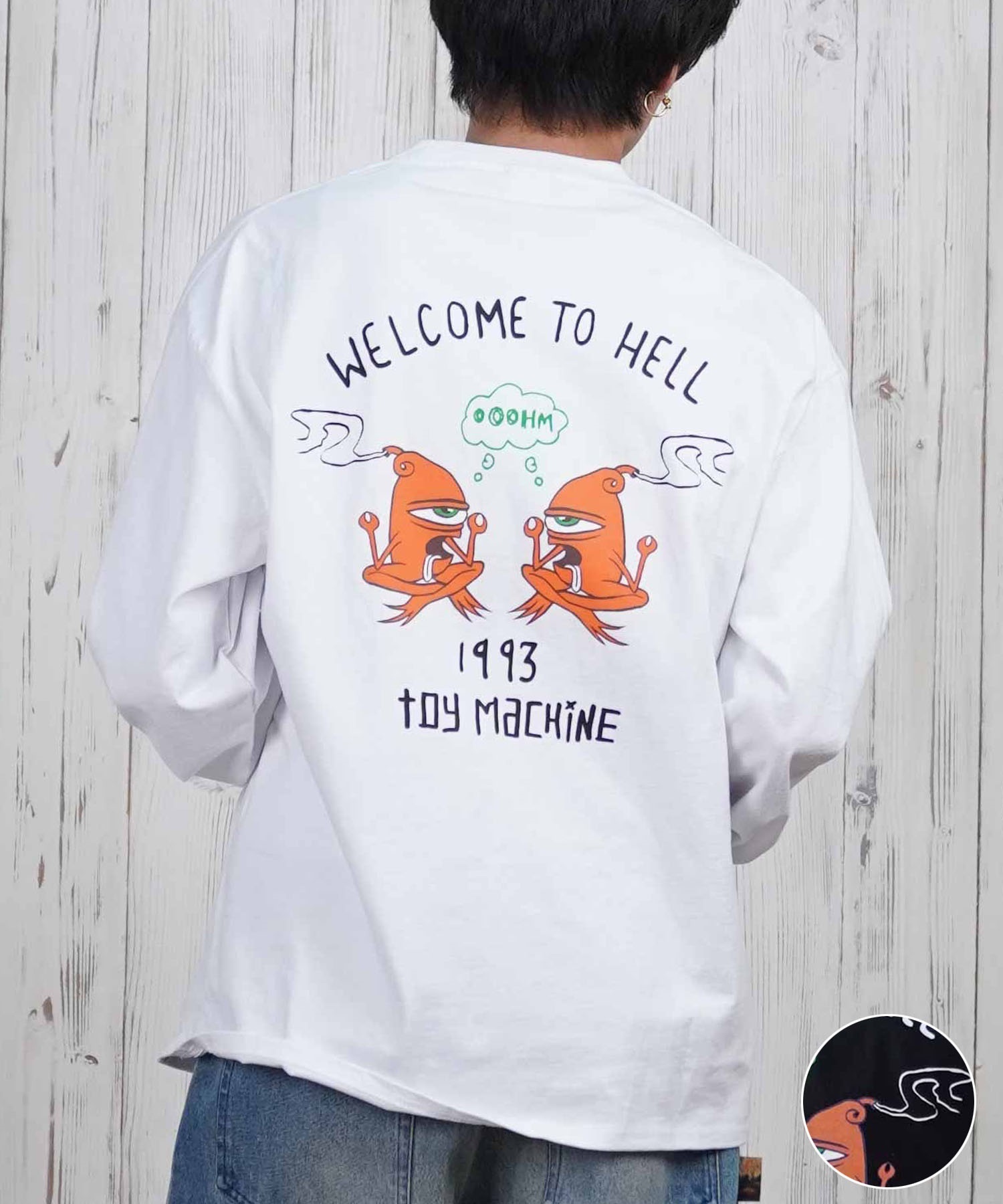 TOY MACHINE トイマシーン 長袖 Tシャツ メンズ ビックシルエット