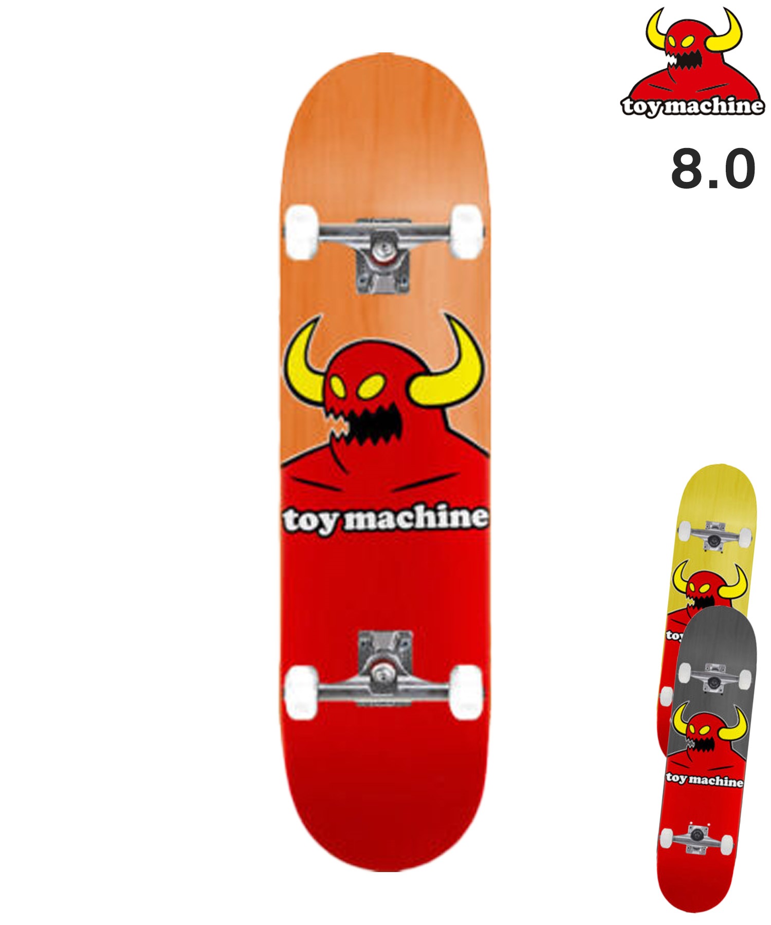 TOY MACHINE トイマシーン スケートボード コンプリート 8.0inch