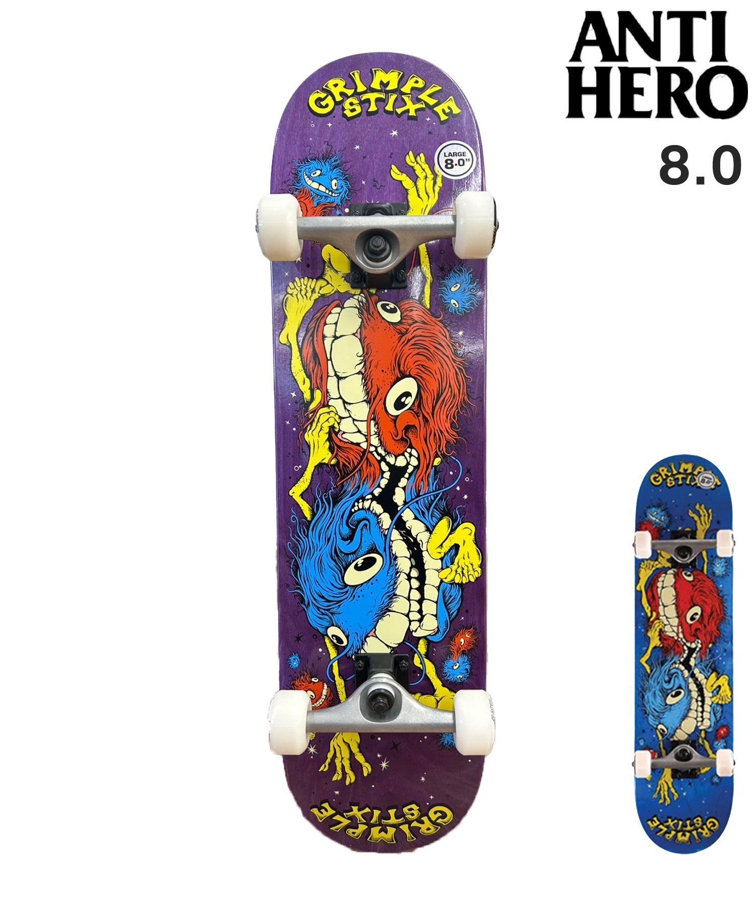 ANTIHERO アンチヒーロー スケートボード コンプリート 8.0inch