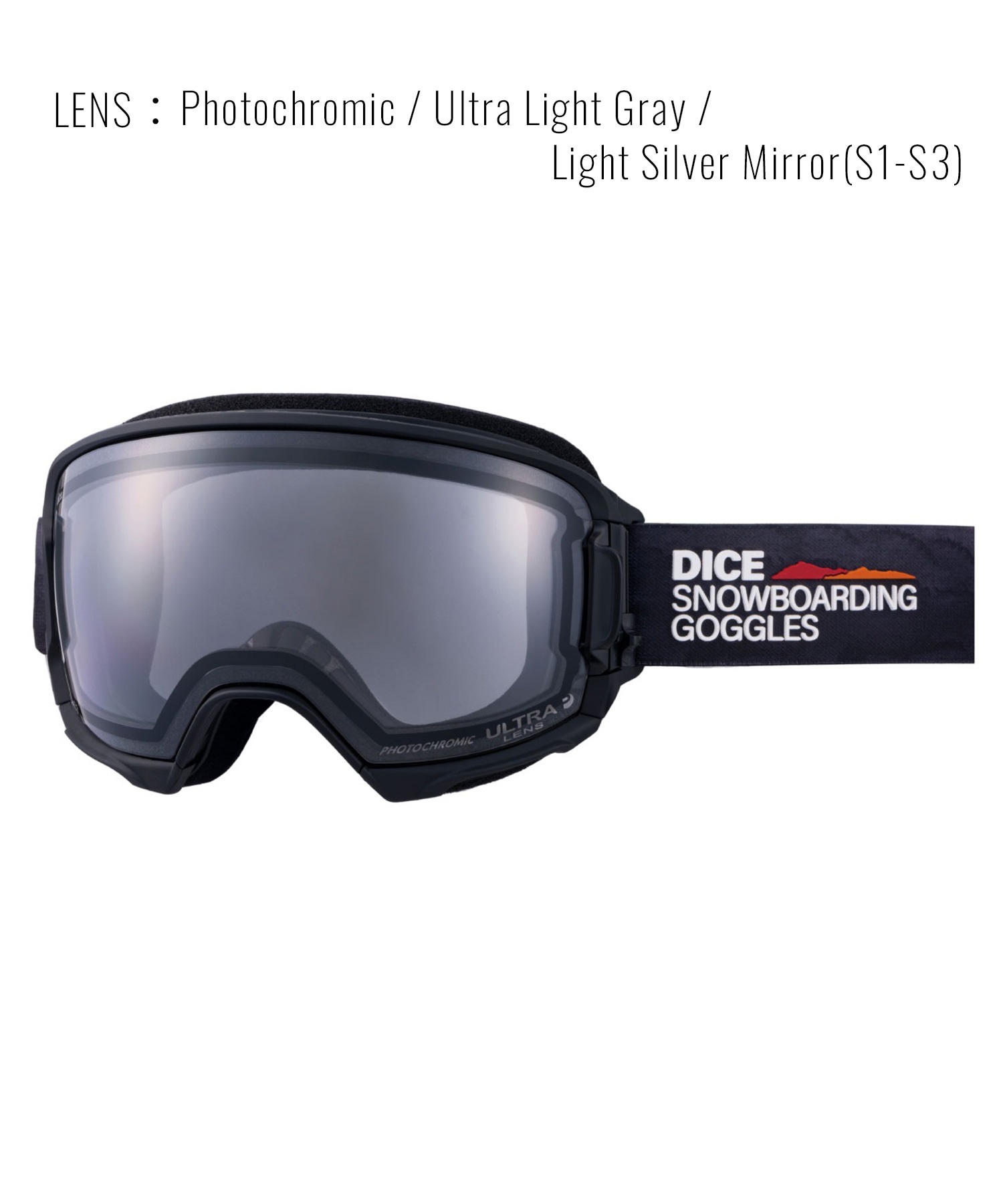 DICE ダイス HIGHROLLER スノーボード ゴーグル ユニセックス ムラサキ