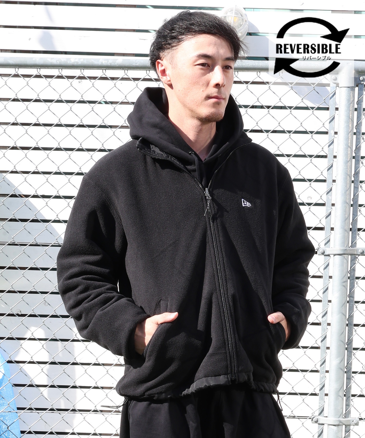 NEW ERA ニューエラ アウター メンズ リバーシブル ジャケット FLEECE