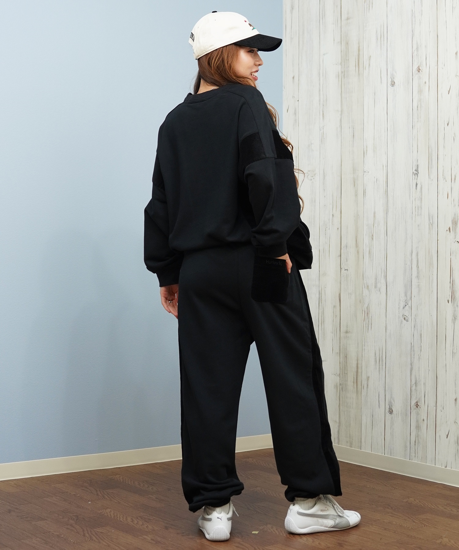 Hurley ハーレー ロングパンツ レディース スウェット ライン ウエスト