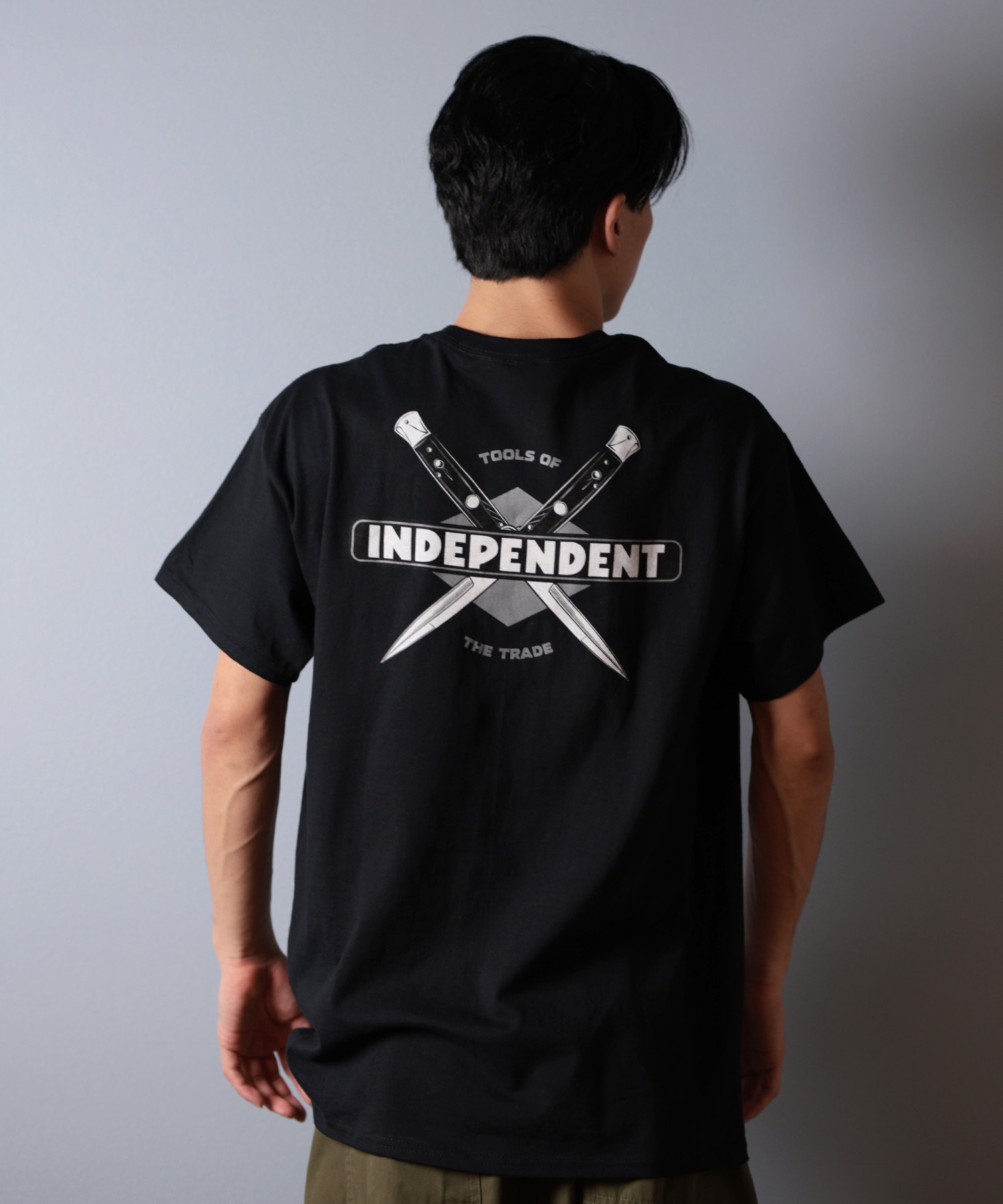 INDEPENDENT インディペンデント 半袖 Tシャツ メンズ バックプリント