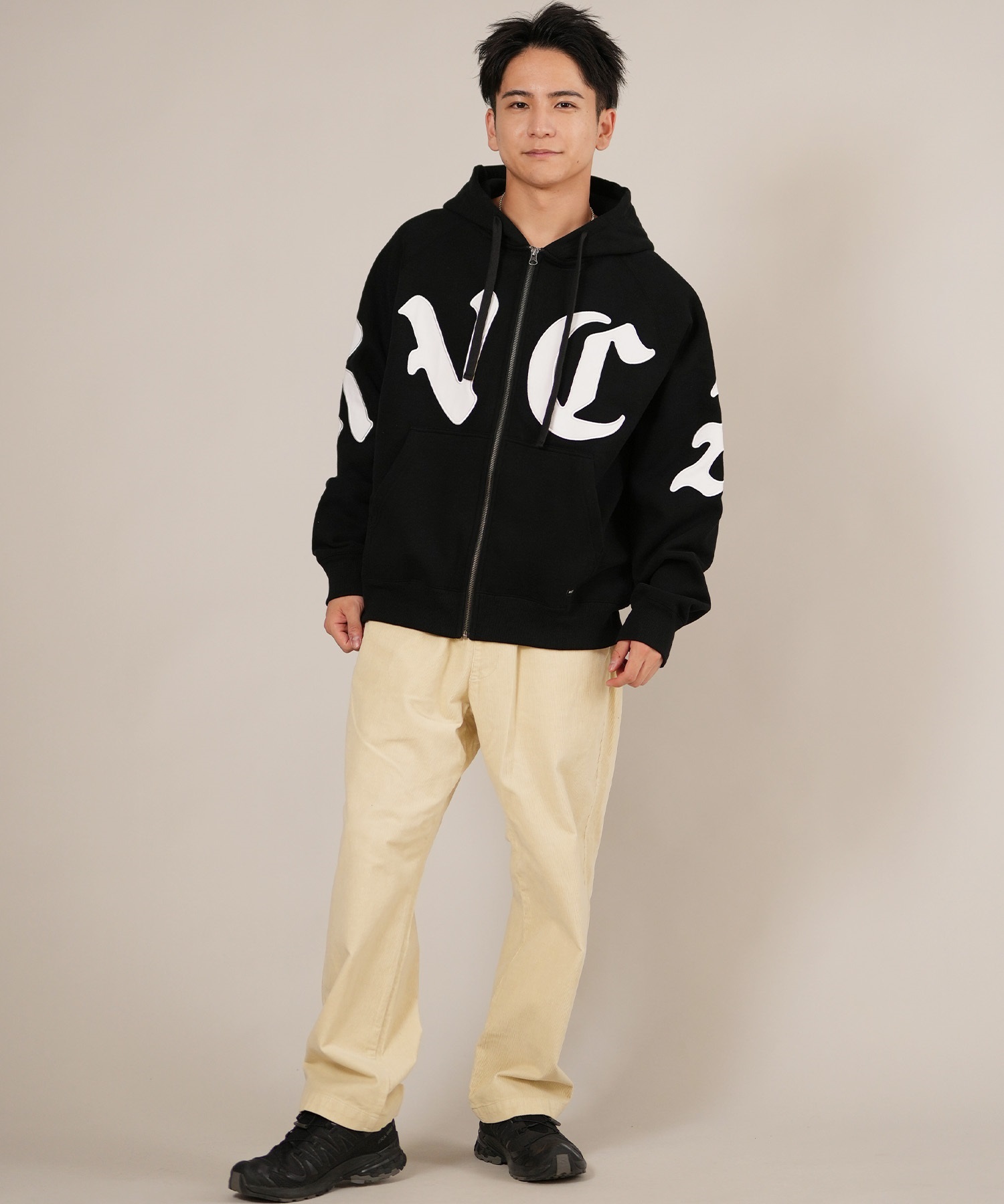 RVCA ルーカ ジップアップ パーカー メンズ 裏起毛 ロゴ WORLD WIDE