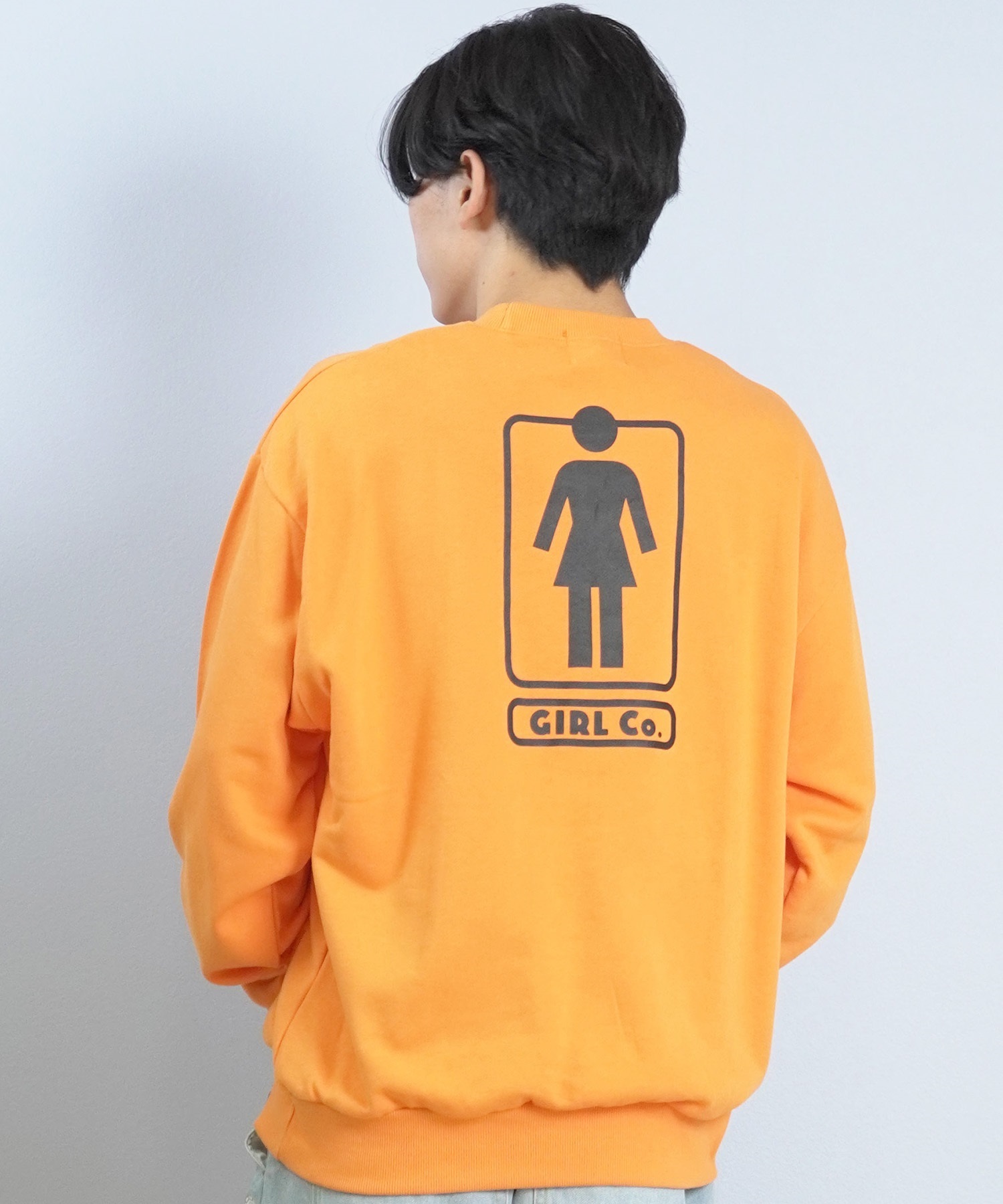 GIRL ガール トレーナー スウェット メンズ バックプリント HERITAGE