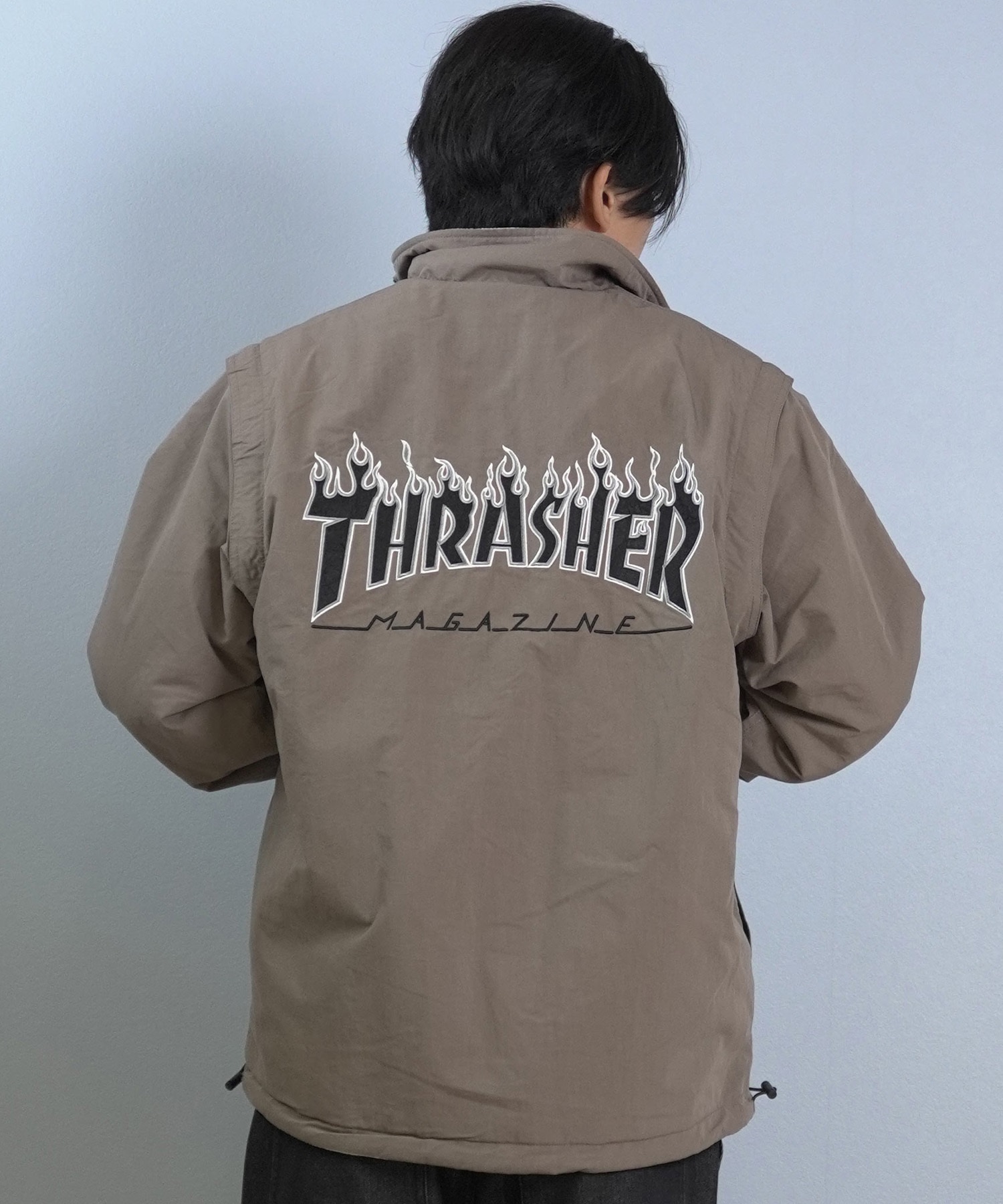 THRASHER スラッシャー ジャケット メンズ リバーシブル 4WAY ロゴ