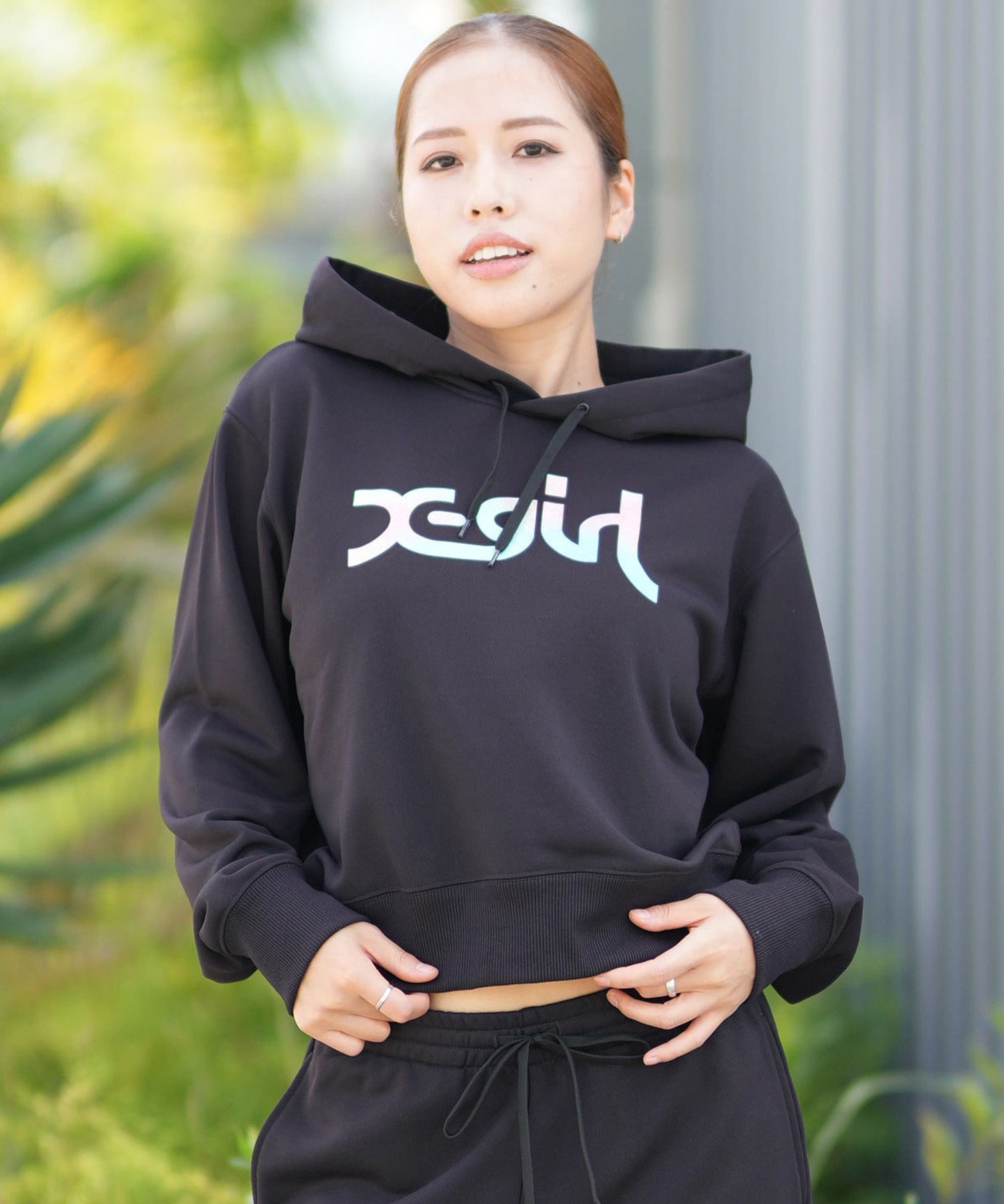 X-girl SPORTS エックスガールスポーツ プルオーバー パーカー