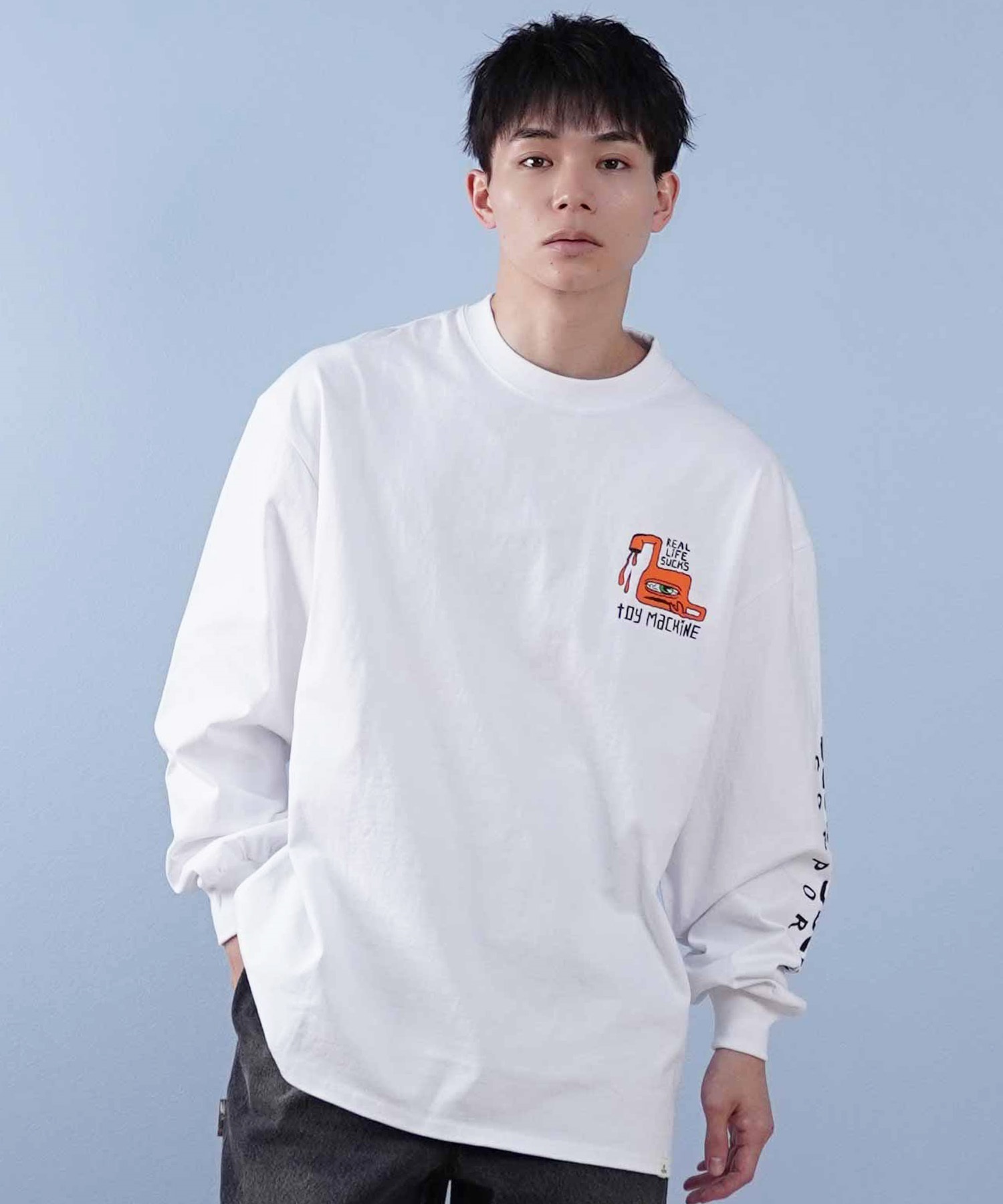 TOY MACHINE トイマシーン 長袖 Tシャツ メンズ ビックシルエット