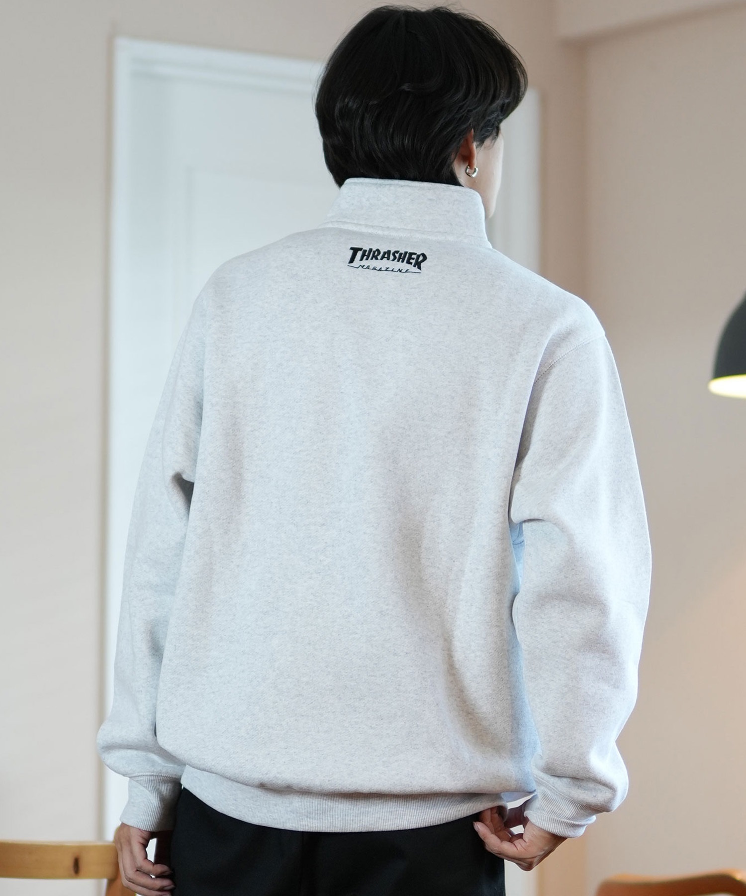 THRASHER スラッシャー ハーフジップ トレーナー メンズ スウェット