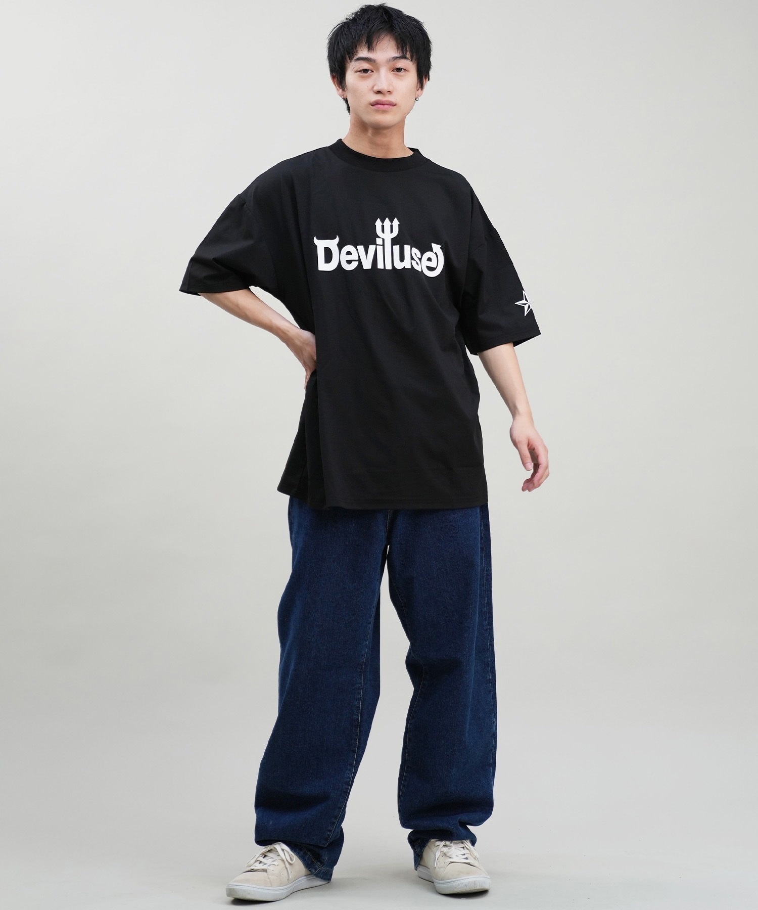 DEVILUSE デビルユース メンズ ラッシュガード 半袖 Tシャツ オーバー