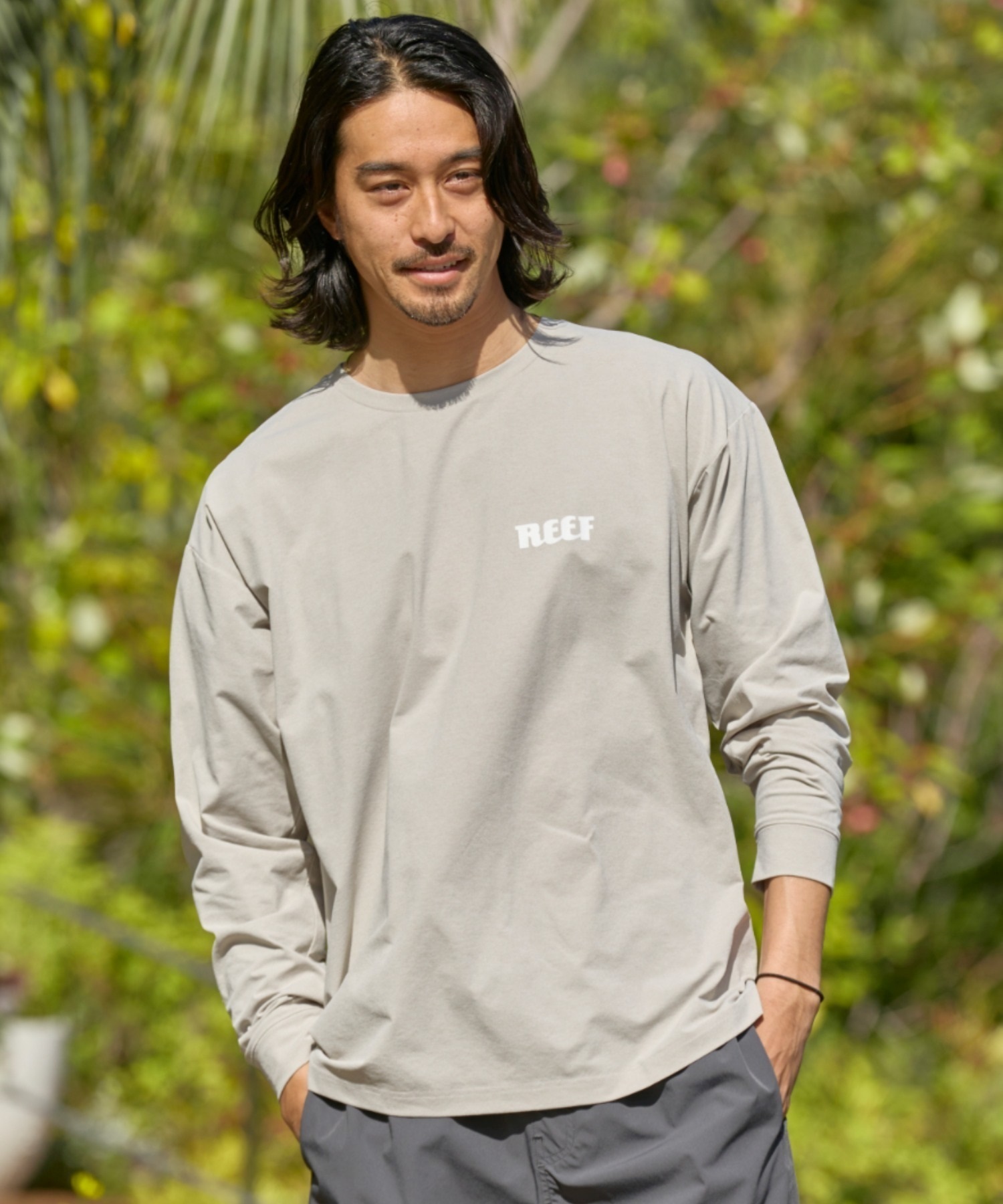 REEF リーフ メンズ 長袖 Tシャツ ラッシュガード 水陸両用