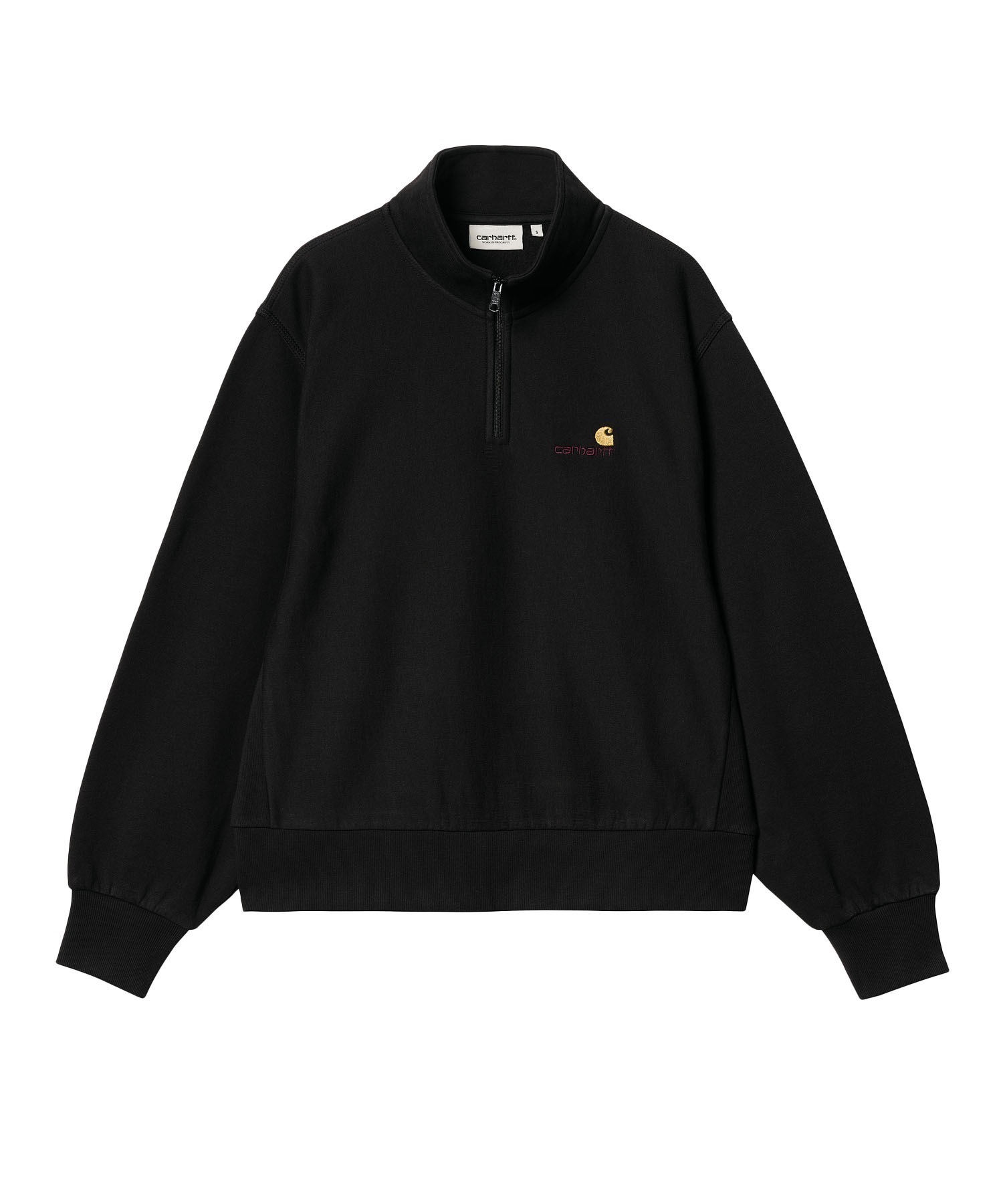 Carhartt/カーハート HALF ZIP AMERICAN SCRIPT SWEAT レディース
