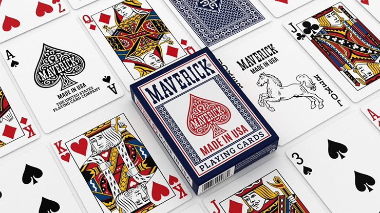 Maverick Made in the USA (Blue) Playing Cards - Murphy's Magic