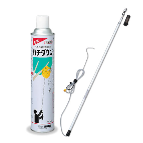 虫退治ドットコム / ハチダウン 730ml + ハチローFH [蜂の巣駆除 高所