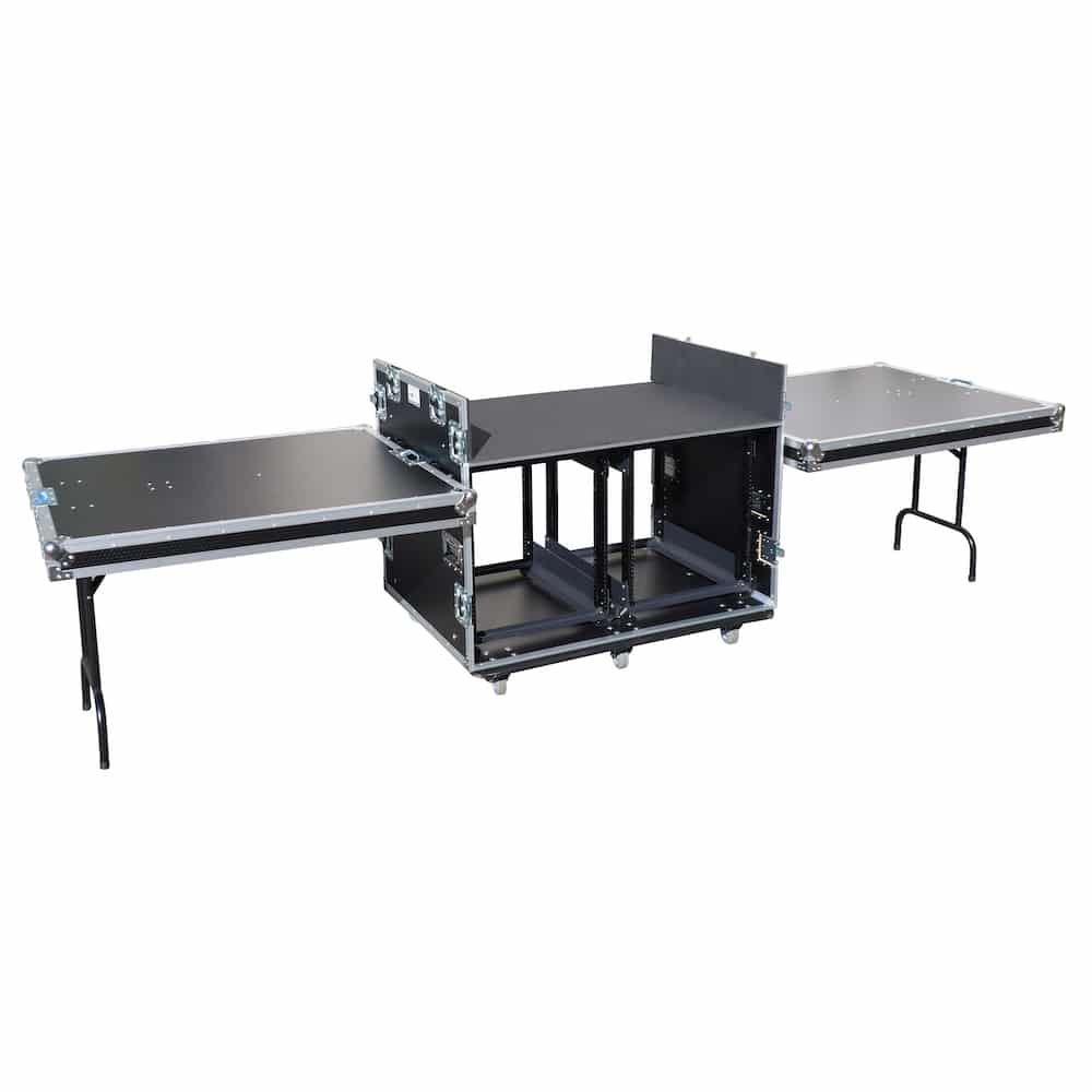 Pro X ATA Flight Style Mixing Console Case 2x side by side 12U