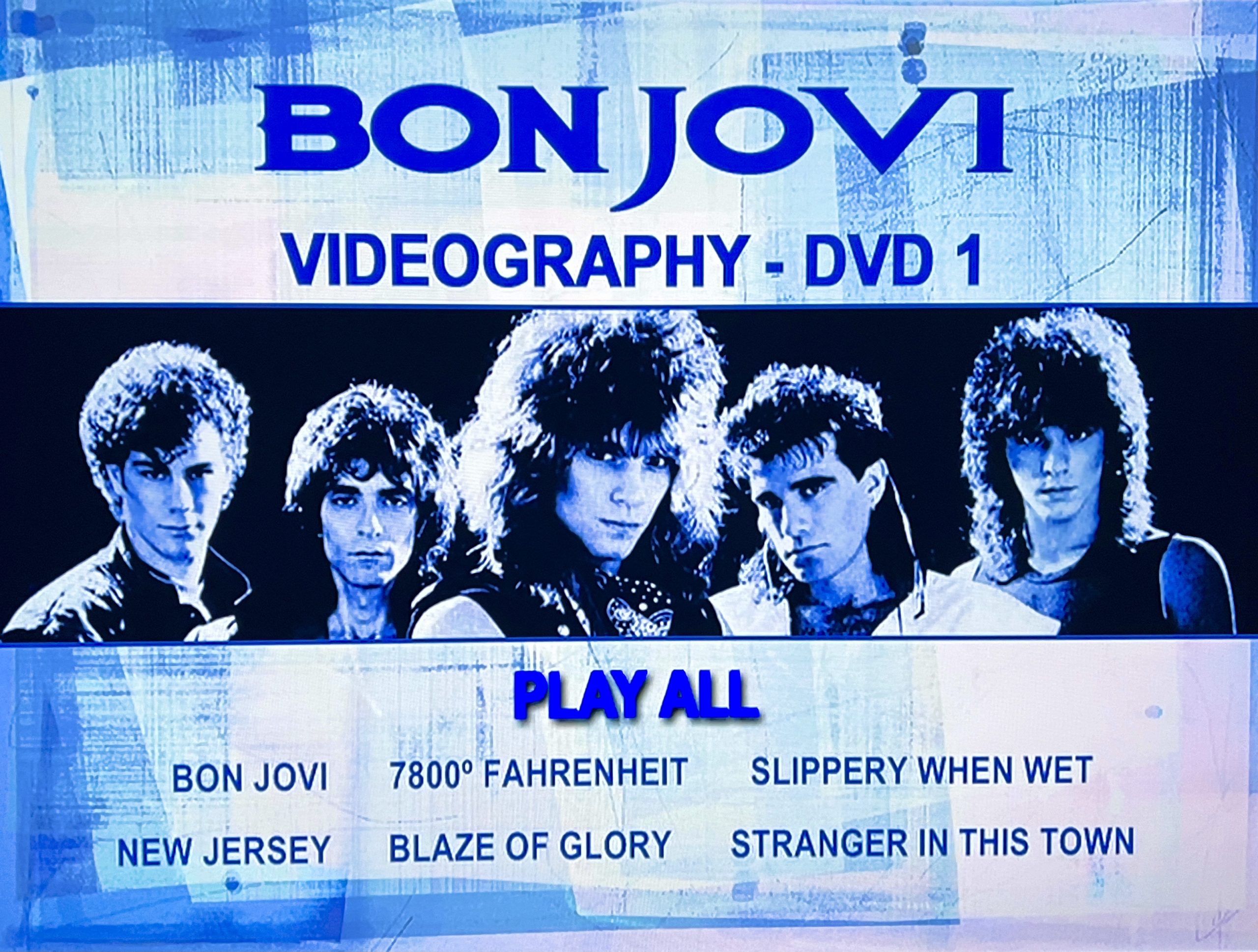 BON JOVI The Music Video Anthology 1984-2009 4 DVD Set (Jon Bon