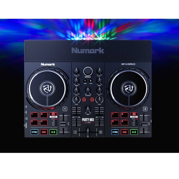 Numark Party Mix Live DJ Controller with Built-In Light Show and