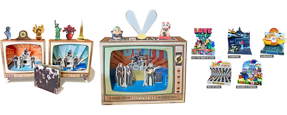 ビートルズ、日本唯一の公式オンラインストアでペーパージオラマ“立版