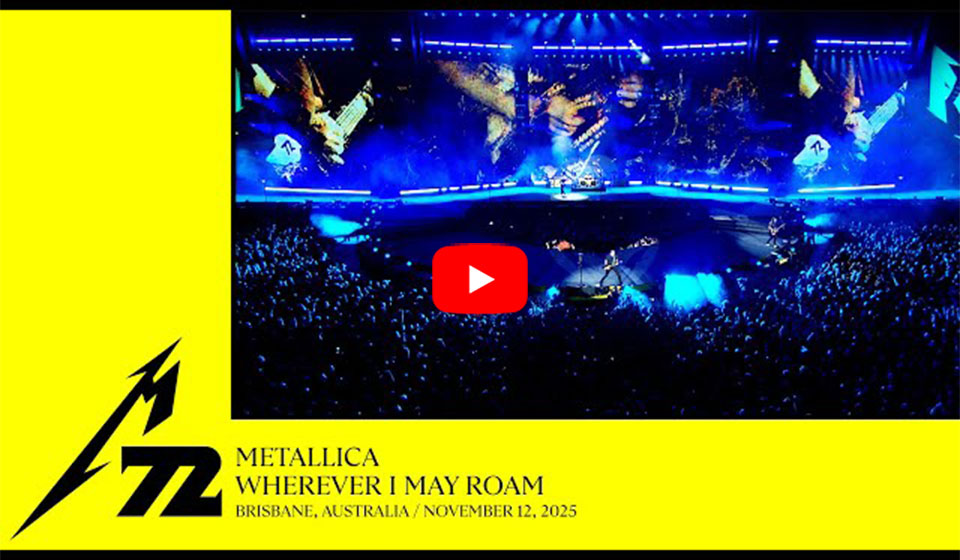 メタリカ、“M72 World Tour” からのライヴ動画「Wherever I May Roam