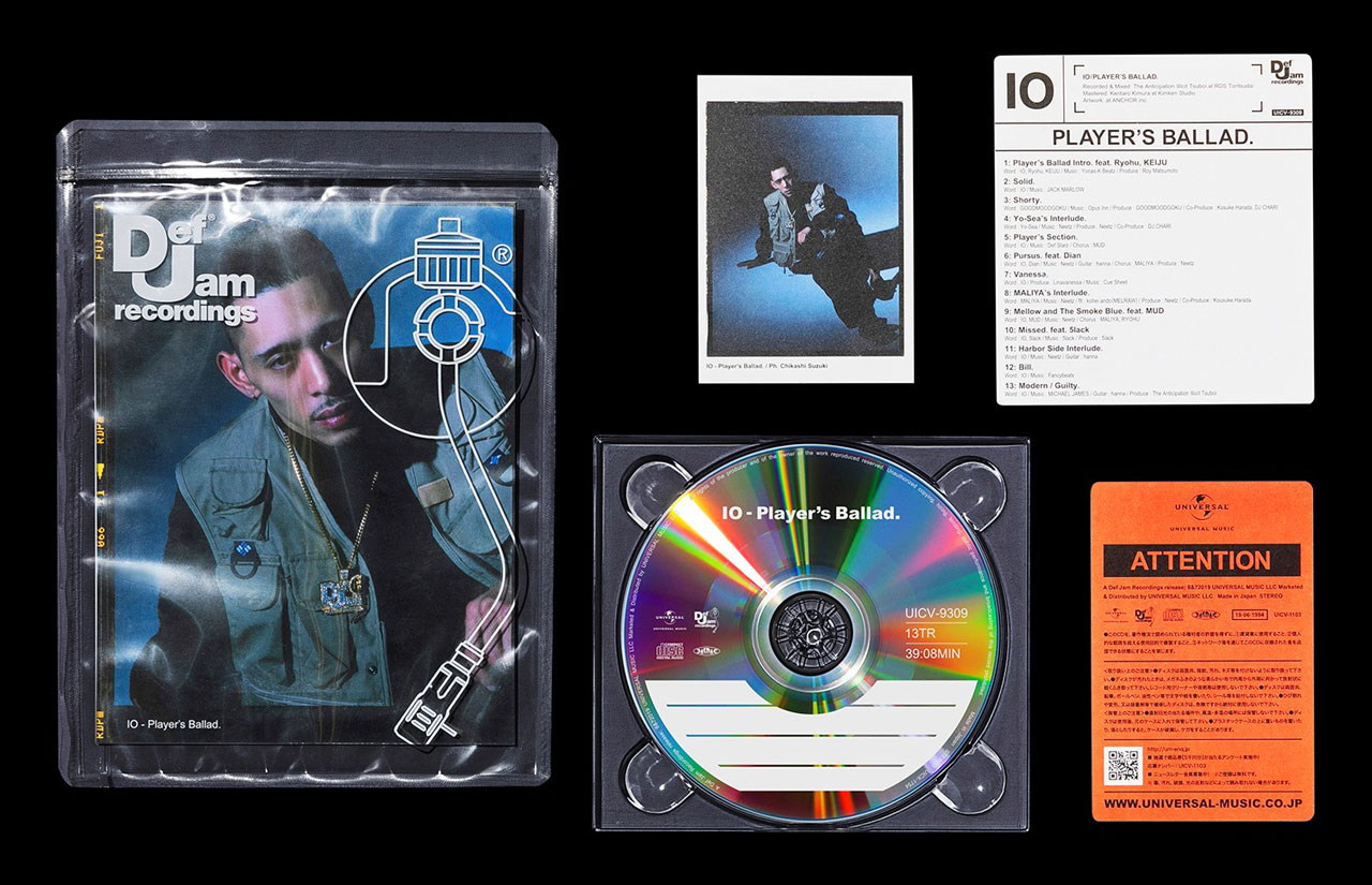 KANDYTOWN・IO、1stアルバム「Player's Ballad.」アートワーク公開